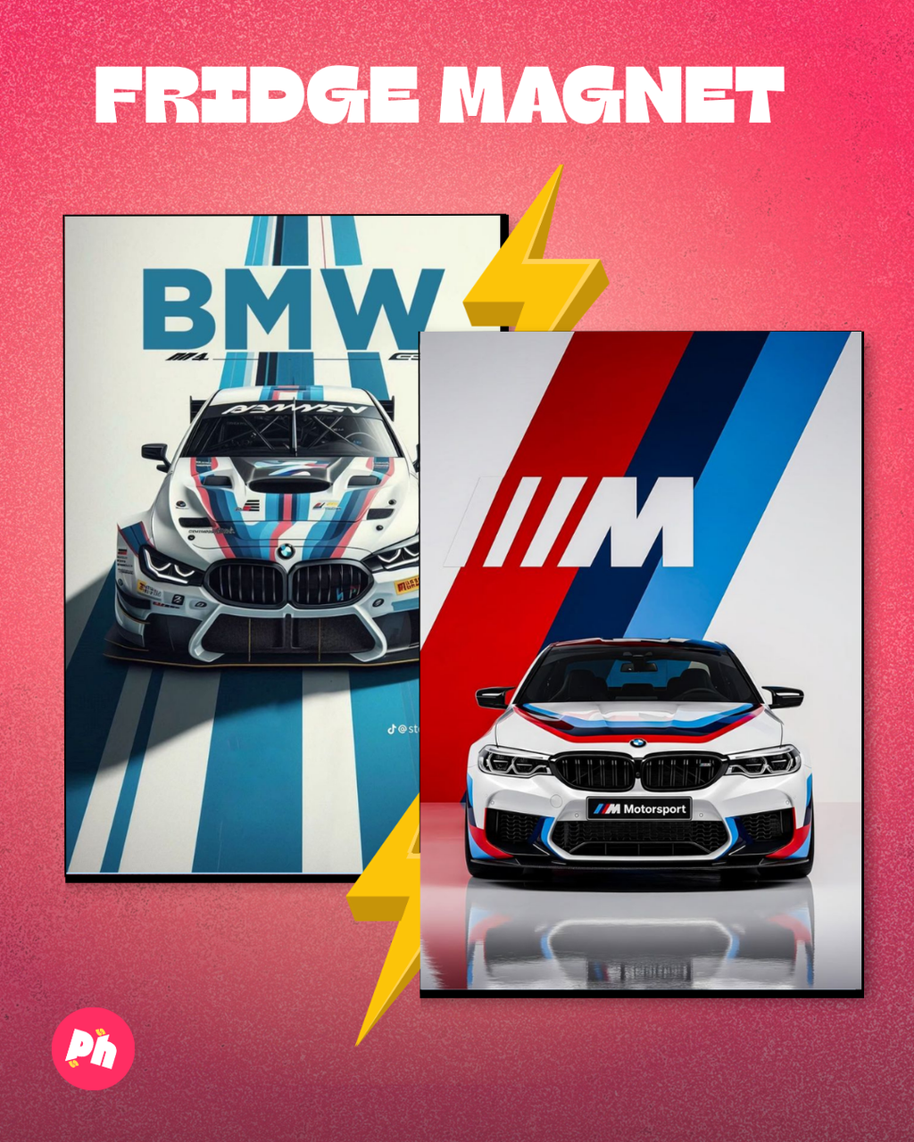 BMW M Series set of 2 fridge magnet