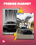 BMW Cars set of 2 fridge magnet