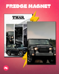 Mahindra Thar set of 2 fridge magnet