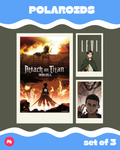 Attack on Titan Polaroid set of 3
