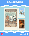 Show: We Bare Bears Polaroid set of 3