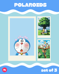 nobita- doremon Polaroid set of 3