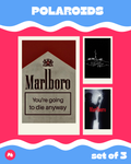 Marlboro Polaroid set of 3