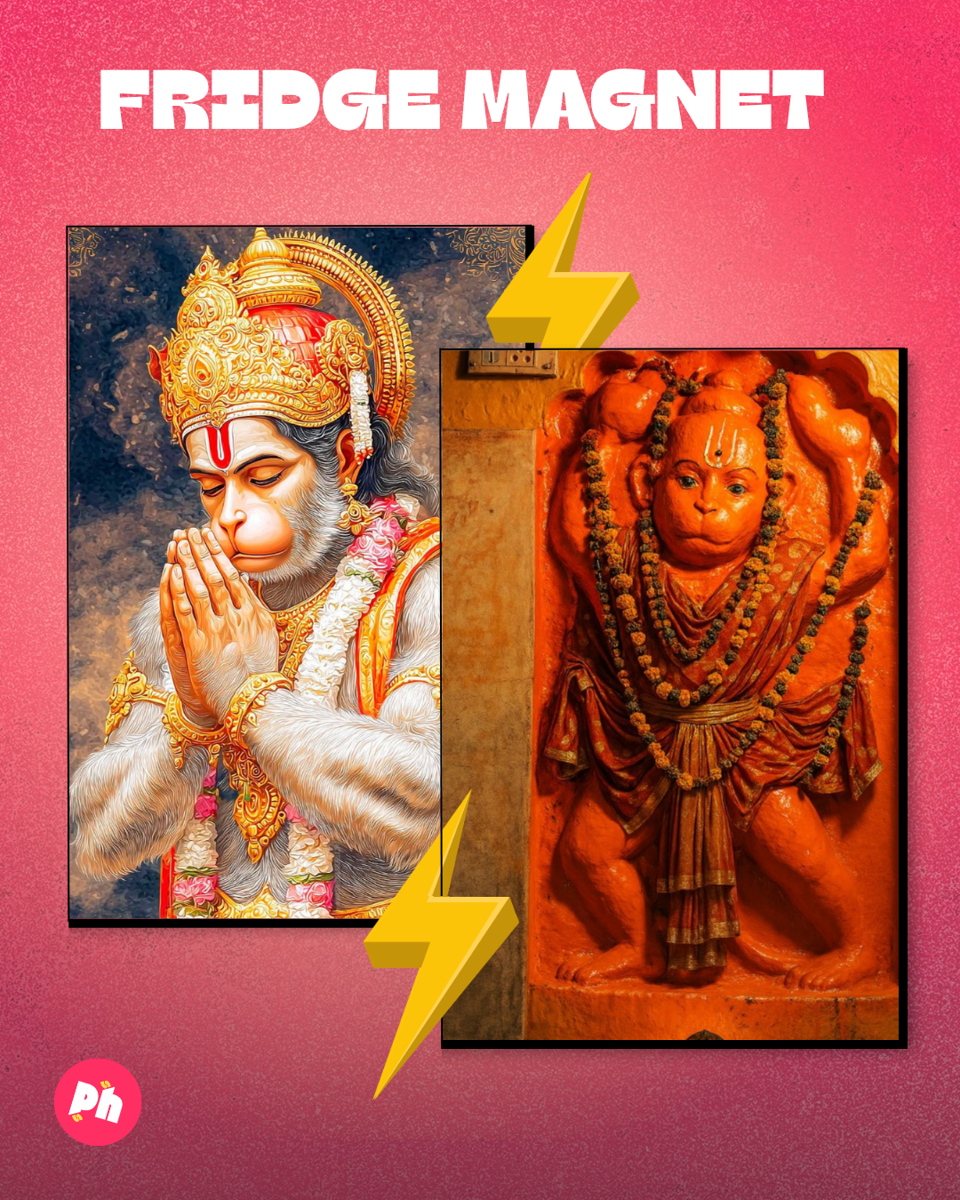 Hanuman Ji set of 2 fridge magnet