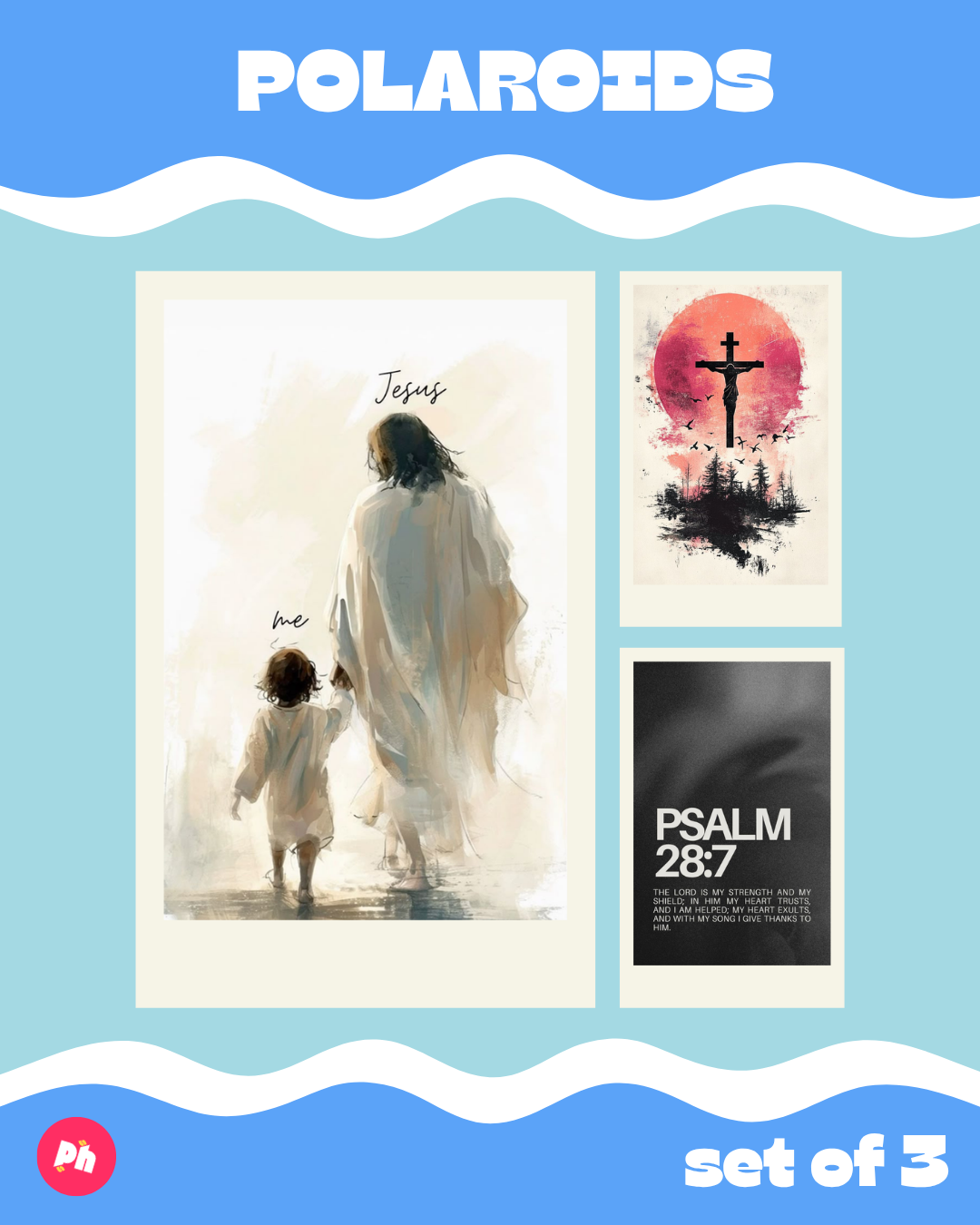 Religious: Christian Polaroid set of 3