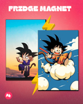 Dragon Ball Kid Goku Set of 2 Fridge Magnet